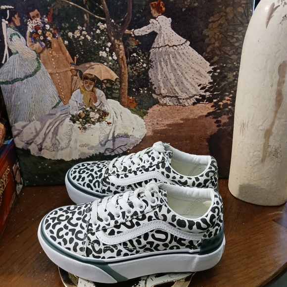 VANS 🛹Stacked Platform Blue,👟🐆Cheetah,Trendy SLIP Resistant. - Picture 5 of 16
